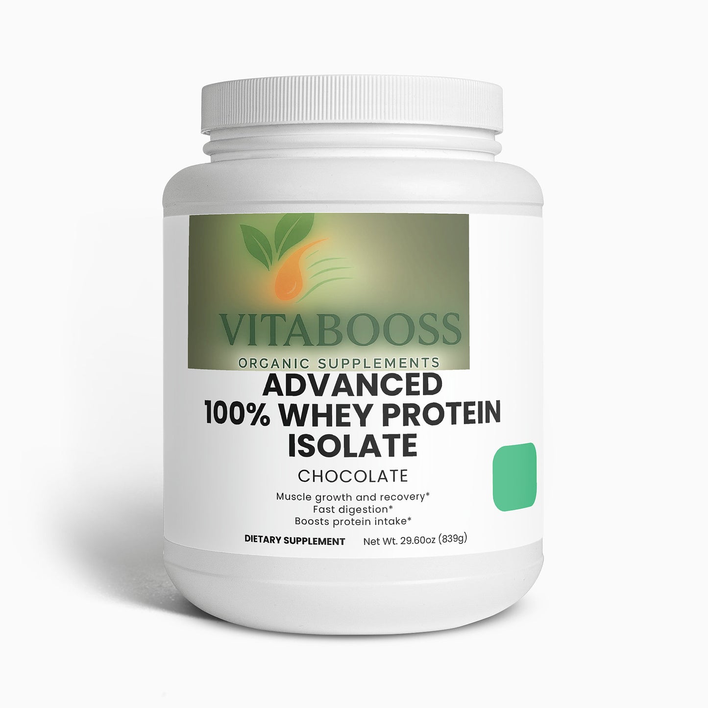 Advanced 100% Whey Protein Isolate (Chocolate) - Vitabooss