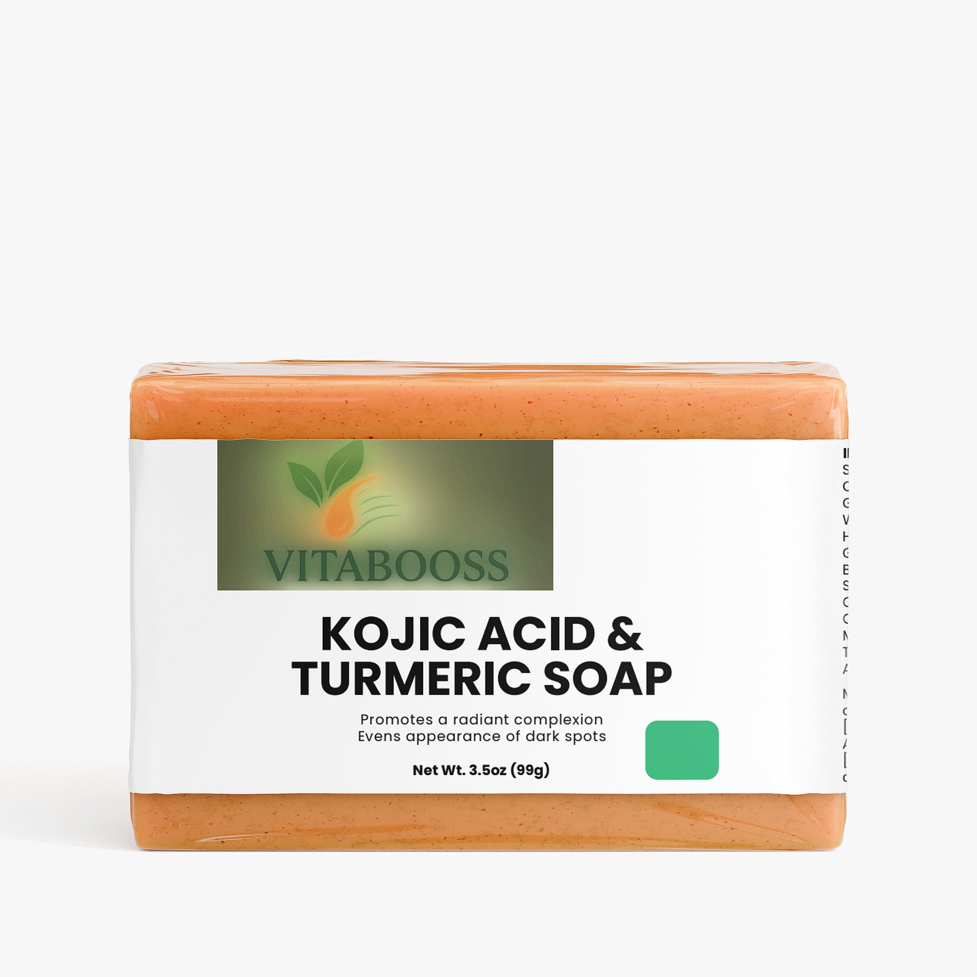 Savon à l'acide kojique et au curcuma - Vitabooss