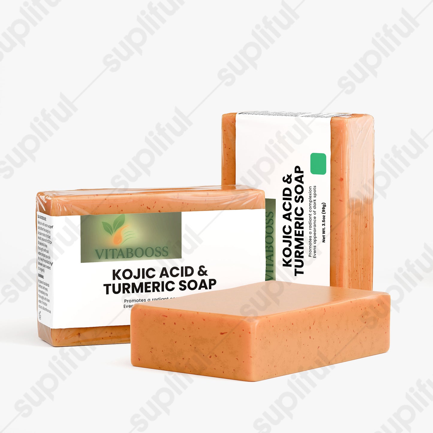 Savon à l'acide kojique et au curcuma - Vitabooss